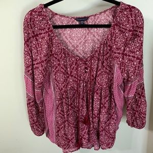 American Eagle boho top size S